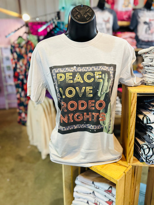 Peace love rodeo nights T Shirt