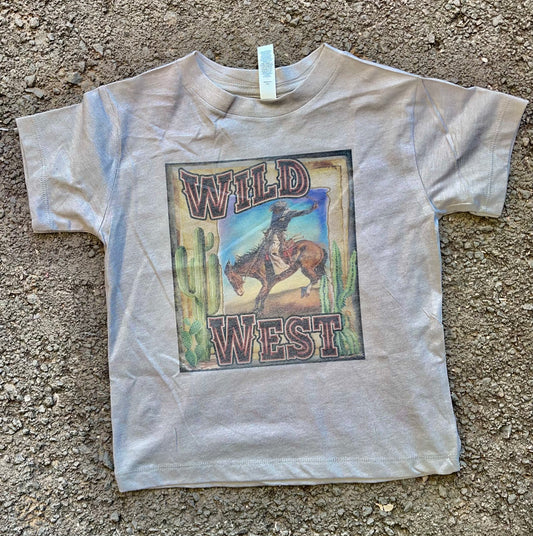 Product details  Custom sublimated tee that reads “Wild West”  Pressed on a Bella Canva shirt Short sleeve  Fits true to size Contact us about a custom color shirt.   *Colors may vary slightly due to monitor resolution and lighting* Southern Bliss Boutique