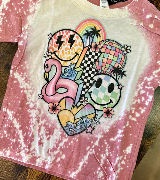 Flamingo Collage T Shirt