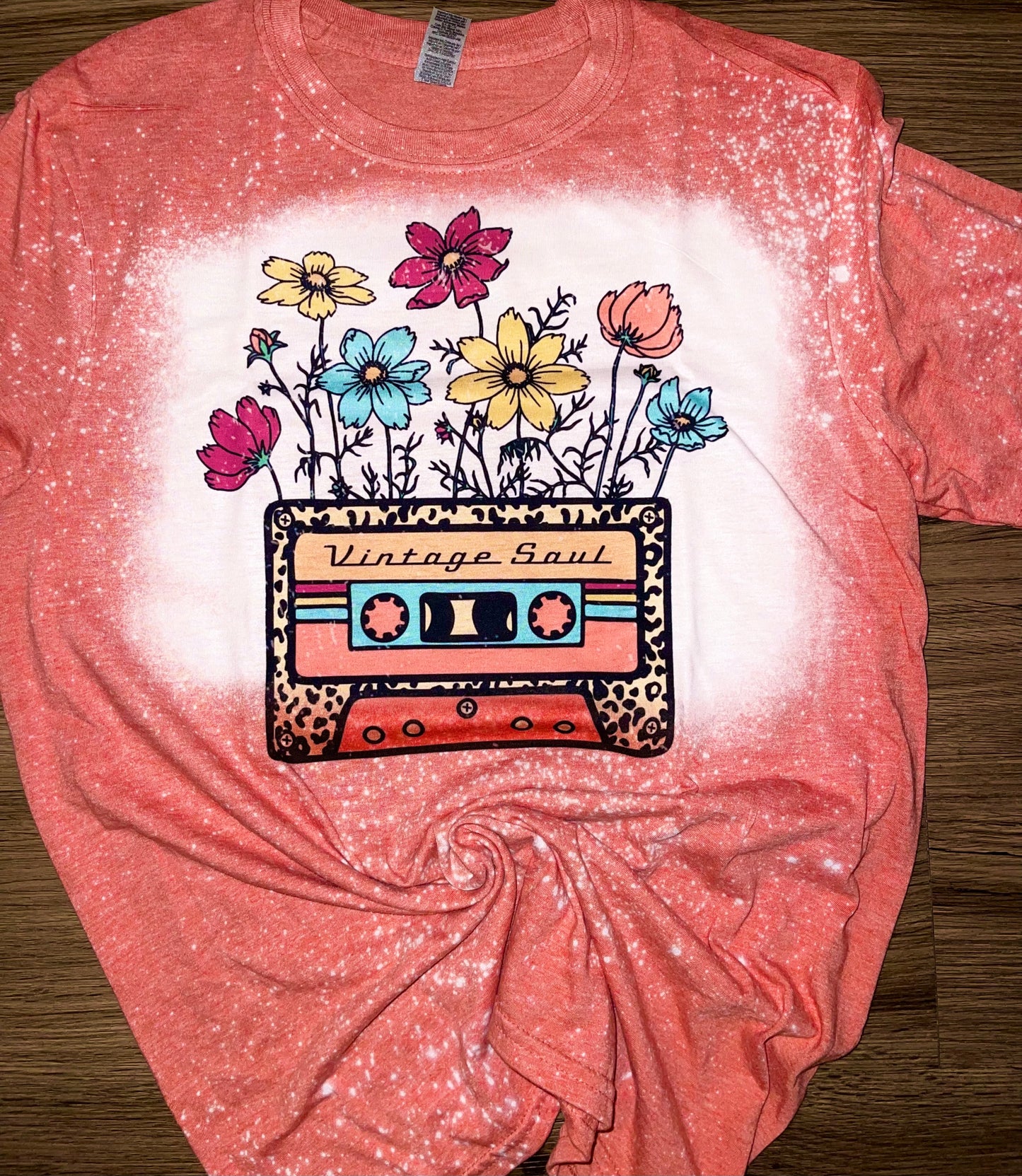 Product details  Custom sublimated tee that reads “vintage soul” Pressed on a soft style gildan  Short sleeve  Fits true to size Contact us about a custom color shirt.   *Colors may vary slightly due to monitor resolution and lighting*  Vintage Soul Tee Shirt Southern Bliss Boutique