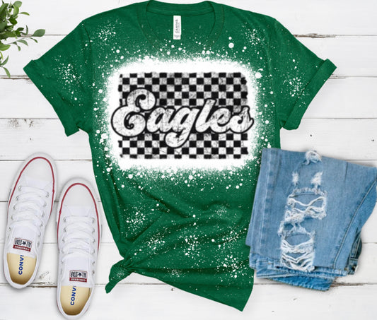 Checkered Eagles T Shirt