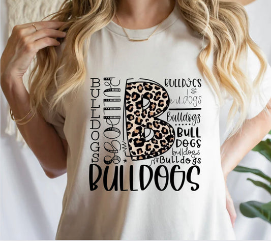 Bulldogs Collage T Shirt