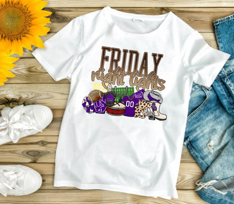 Friday Night Lights Purple T Shirt